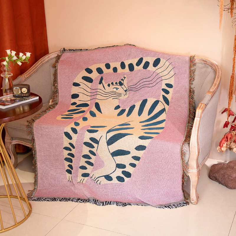 Bohemian Dust Cover  Blanket for Bed/ Sofa