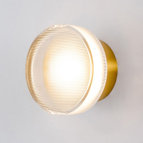 LED Wall Lamp Glass and Aluminum Light Plexy glass designer wall lamp modern 