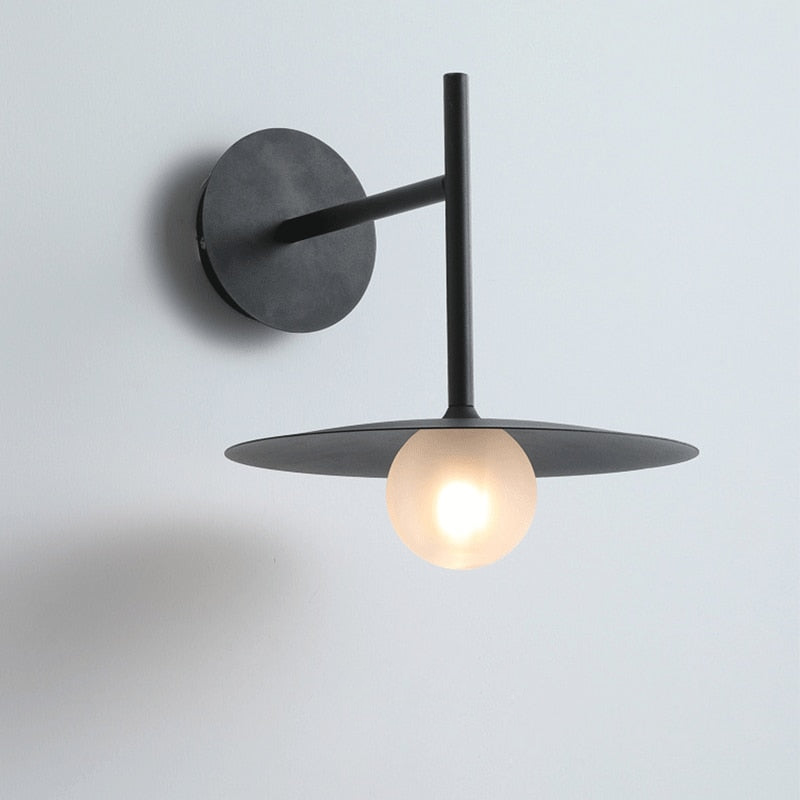 Wall Lamp LED Lighting Home Decoration Disk Mid century Modern Minimalist Iron Lamp