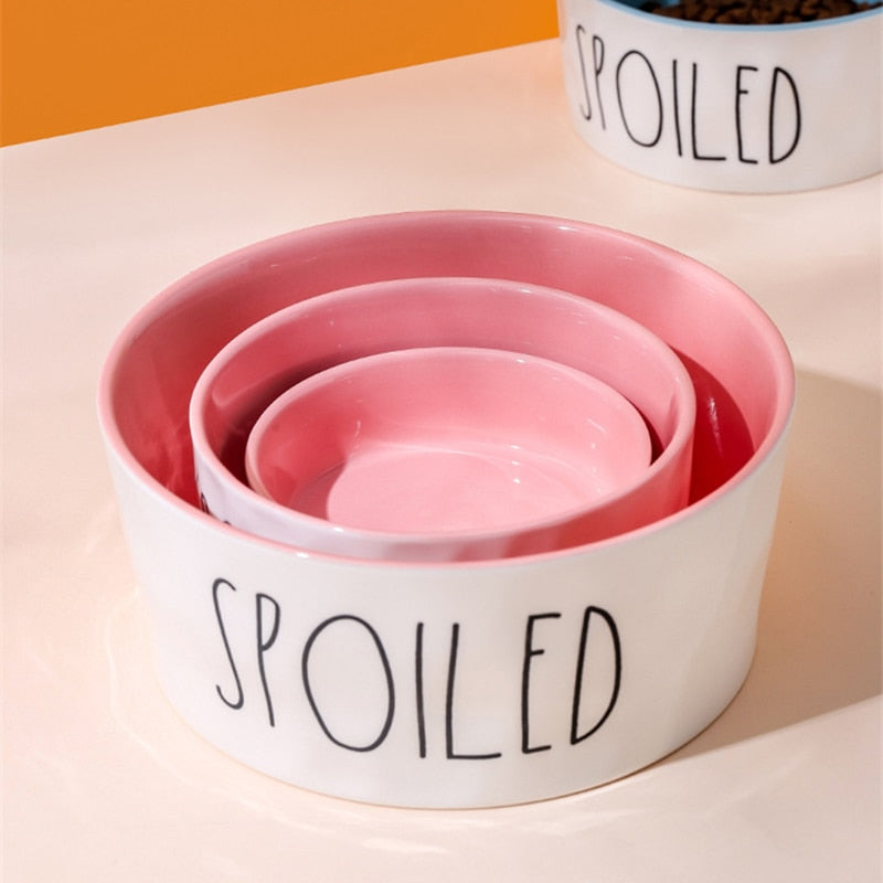 Spoiled Pet Ceramic Bowl