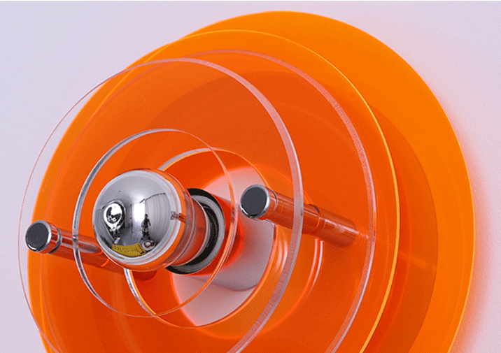 Retro Color Layers Acrylic LED Wall Lamp