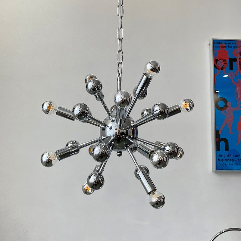 Home Decoration Light Ceiling Lamp in Chrome Industrial Style