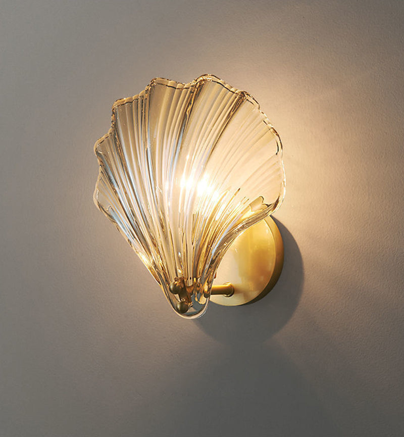 Sea Shell Glass LED Wall Sconce