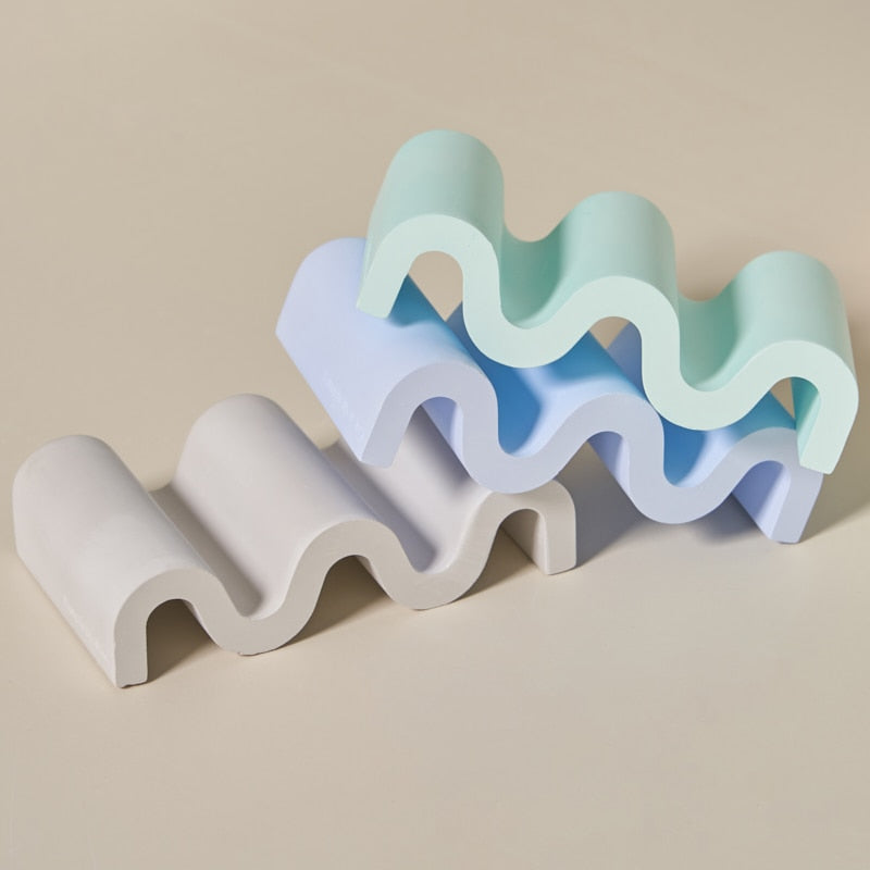 Soap Tray Ceramic Modern Bathroom Decor Desk Organizer
