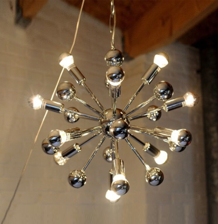 Home Decoration Light Ceiling Lamp in Chrome Industrial Style
