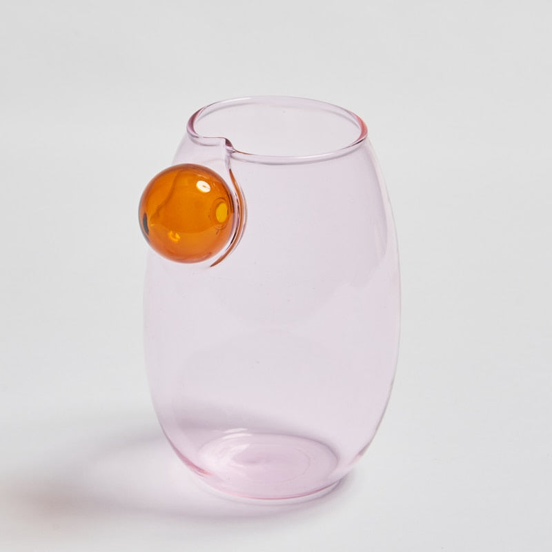 Ella Aesthetic Glass Cup With Straw