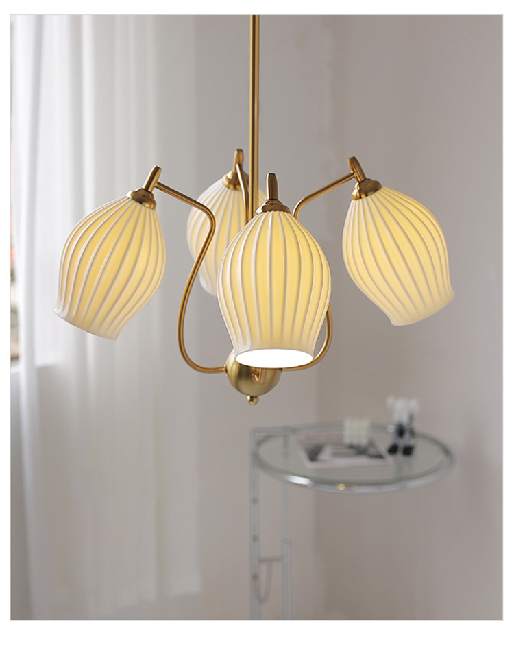 Modern British Luxury Ceramic Chandelier Pendant Lamp