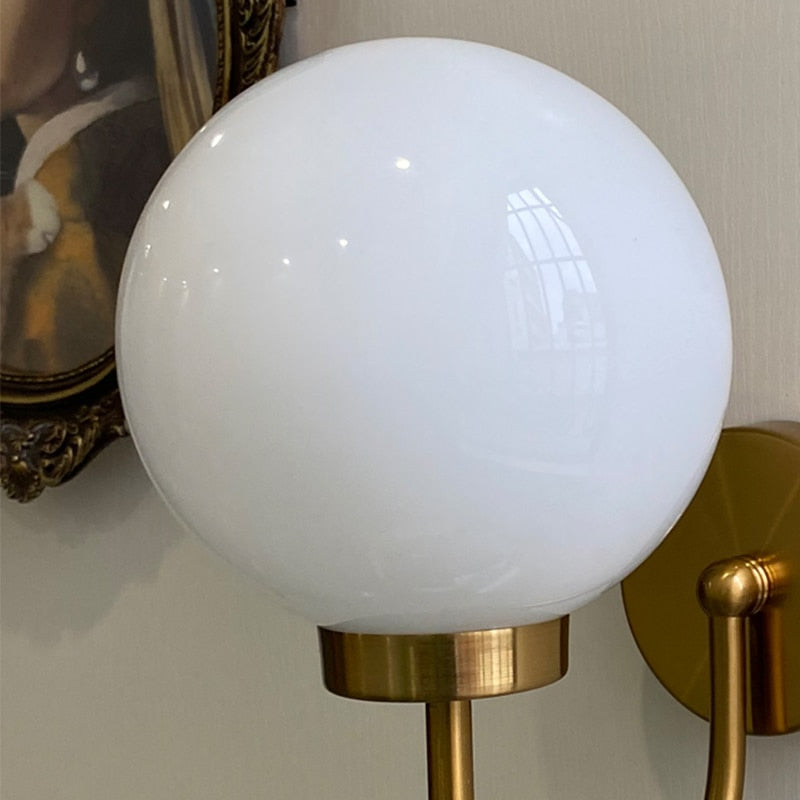 Chromatic Glass Globe Wall Lamp