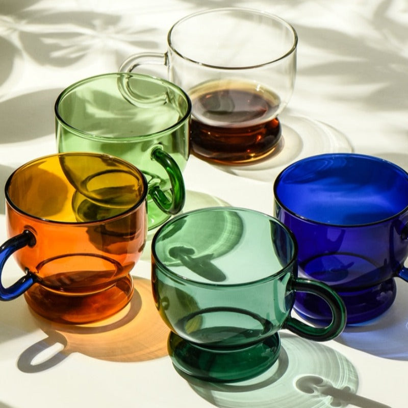 Double Wall Colored Glass Mug - Letifly Gifts Ideas