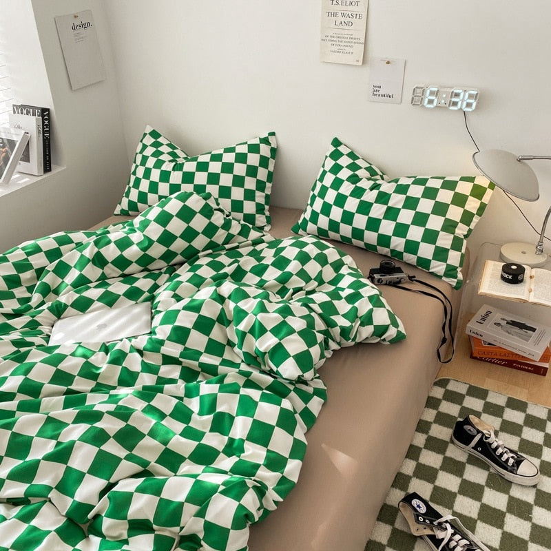 Checkboard Bedding Set
