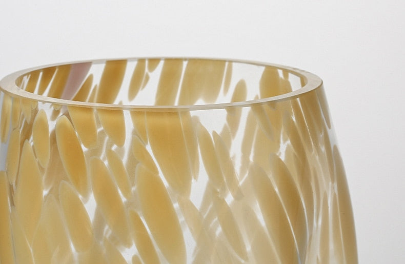 Murano Marble Twist Glass Vase