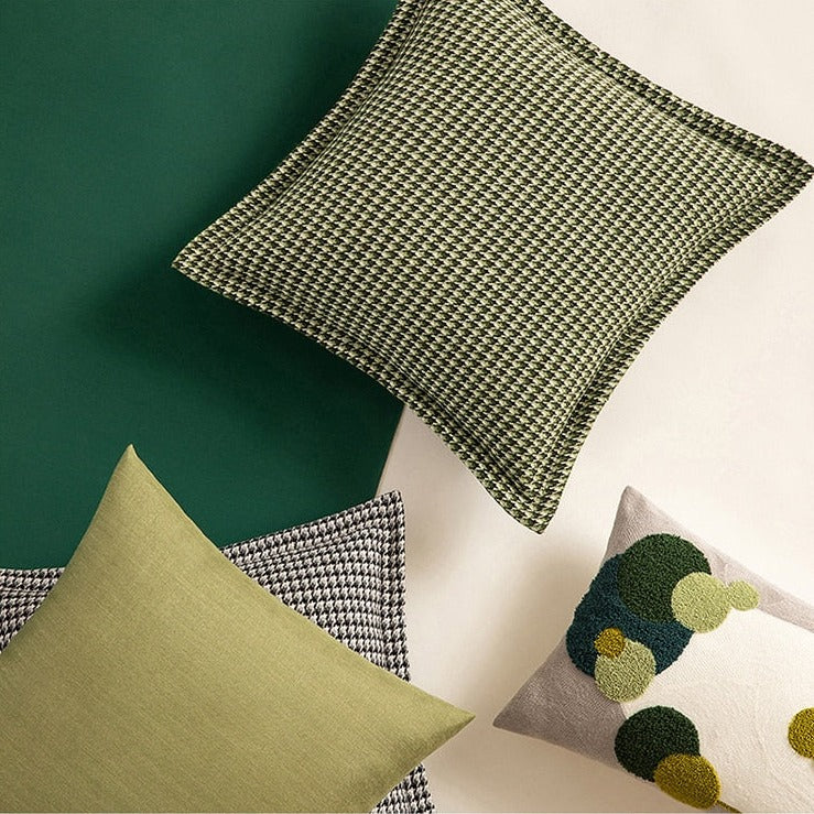 Square Fashion Houndstooth Lumbar Cushion For Sofa Cover Pillow