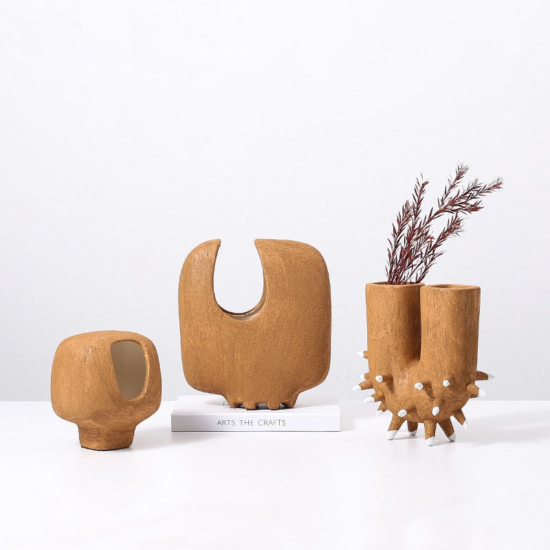 Negril Tribal Abstract Ceramic Vase