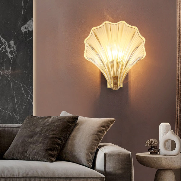 Enhance Your Space with Sea Shell Glass LED Wall Sconce