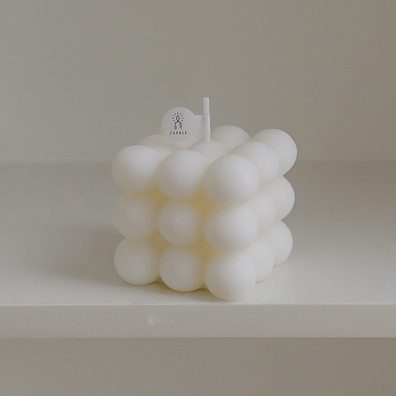 Bubble Cube Candles, Cube Candle, Home Decor, Soy Wax, Aesthetic, Scented,  Sale