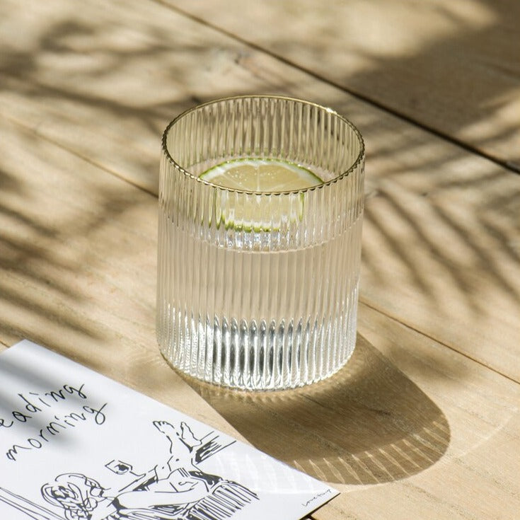 Textured Rippled Glass Salute Ripple Texture Cocktail Glass – Letifly Lights & Decor