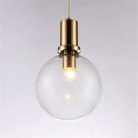 Satchi Clear Globe & Brass LED Bulb Pendant Light