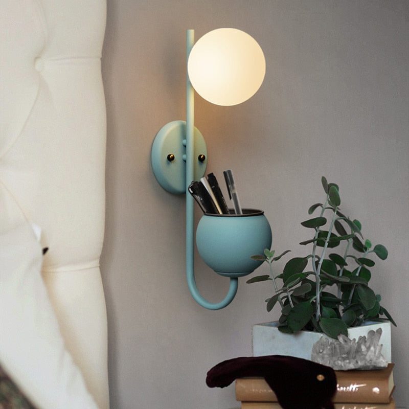 lamp plant pot Savoy LED Wall Lamp Planter & Organizer