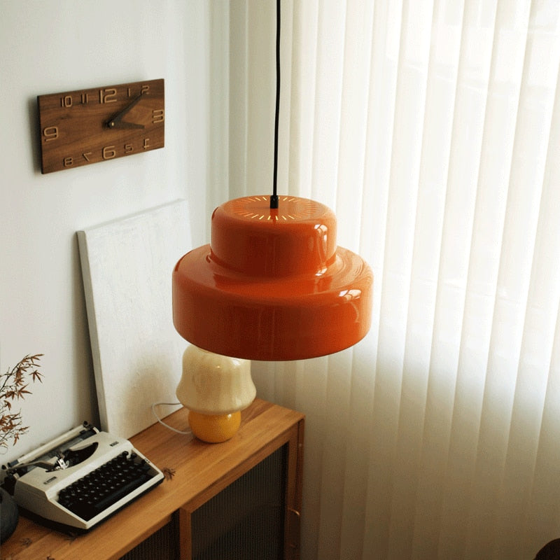 Vintage Orange LED Ceiling Lamp 