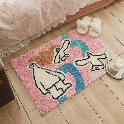 Cartoon Bathroom Decoration Carpet Floor Mat Strip Soft Mats for Home Decoration