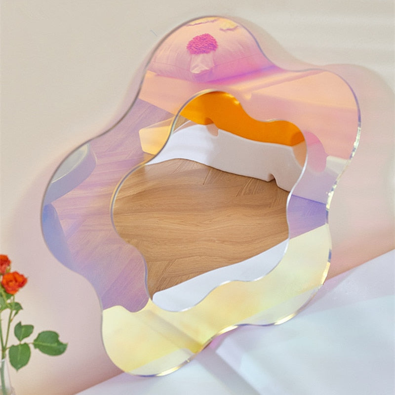 Decorative Accents Rainbow Irregular Shapes Acrylic Mirror