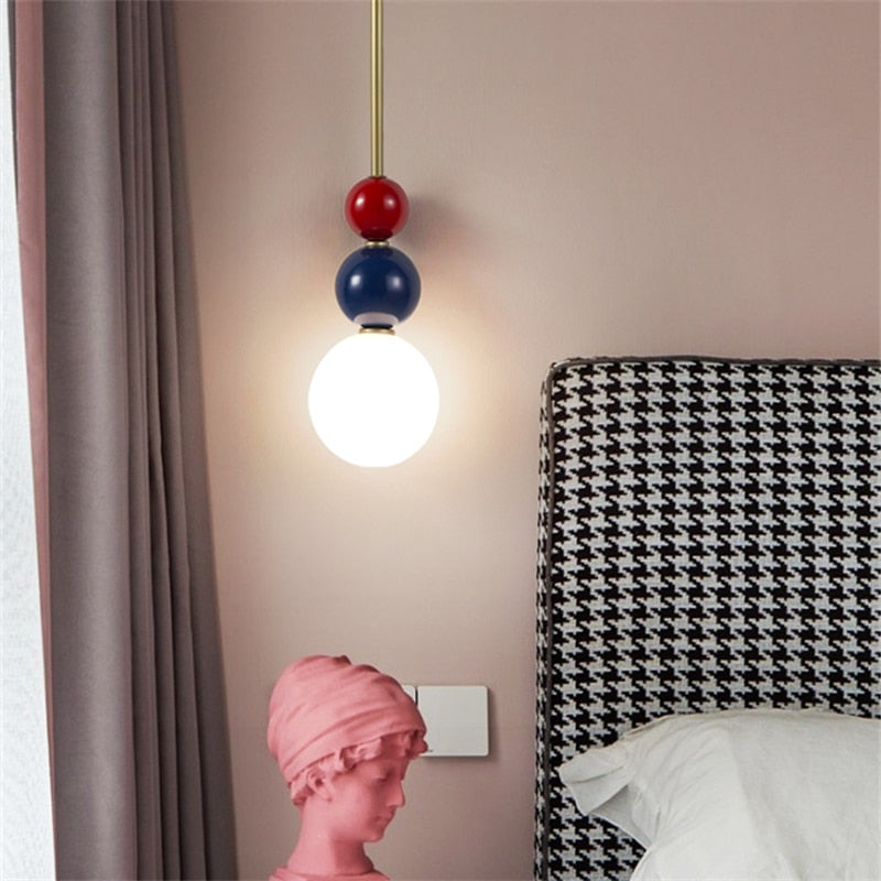 Blue Red White LED Pendant Hanging Lamp 