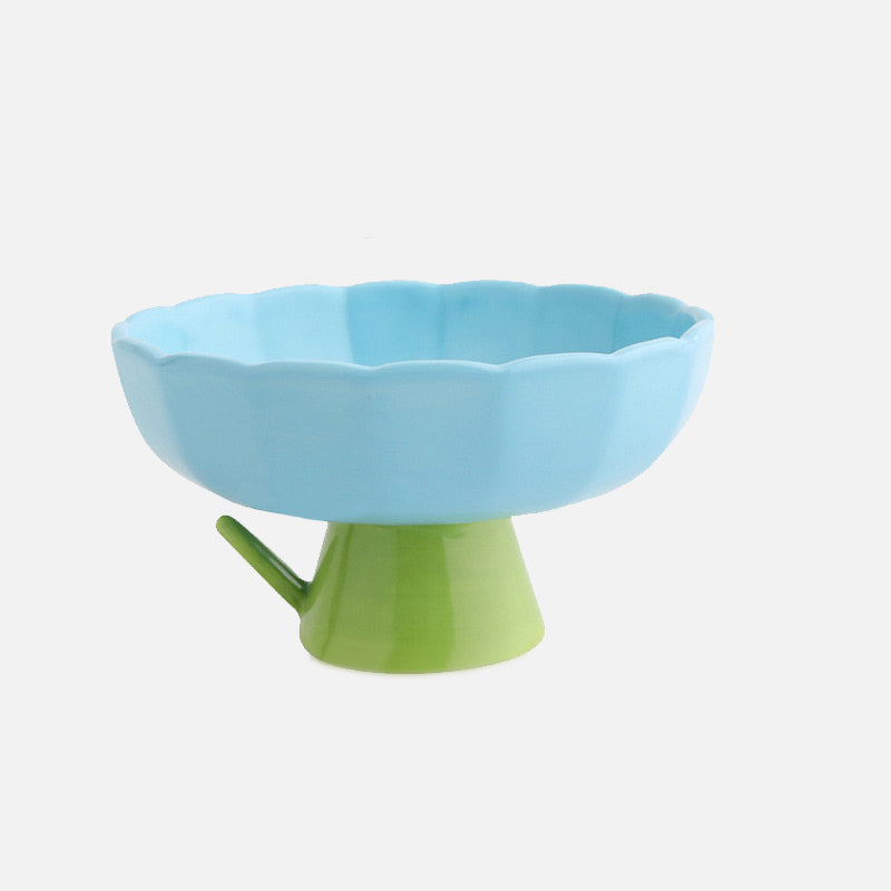 Flower Cup Ceramic Feeding Bowl