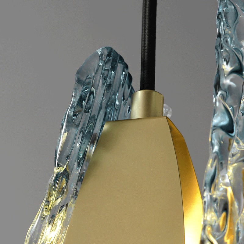 Blue Glass Pendant Lamp