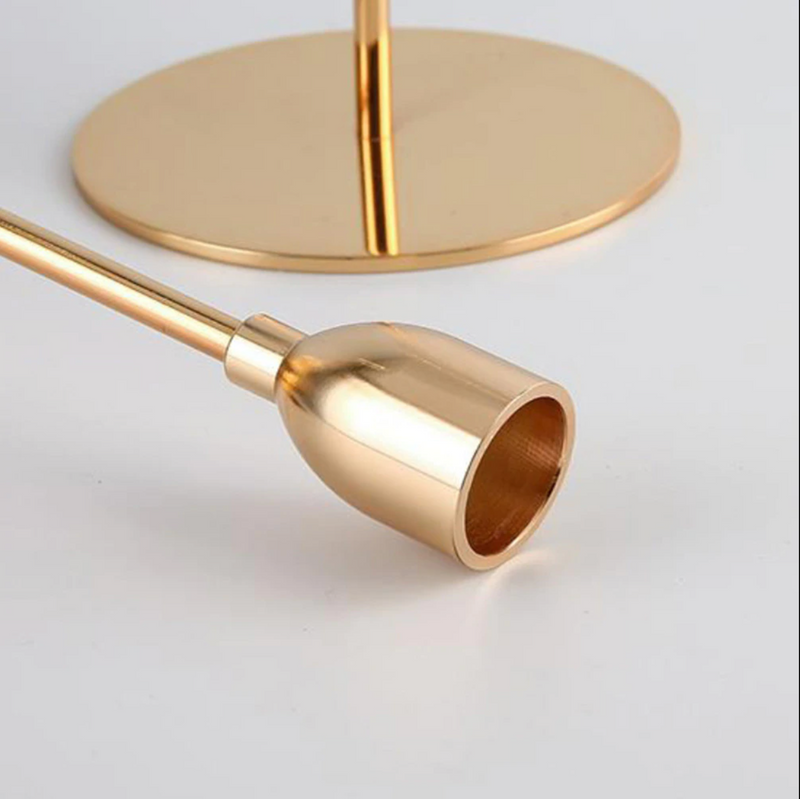  metal Alloy material with glossy finish gold candle holder