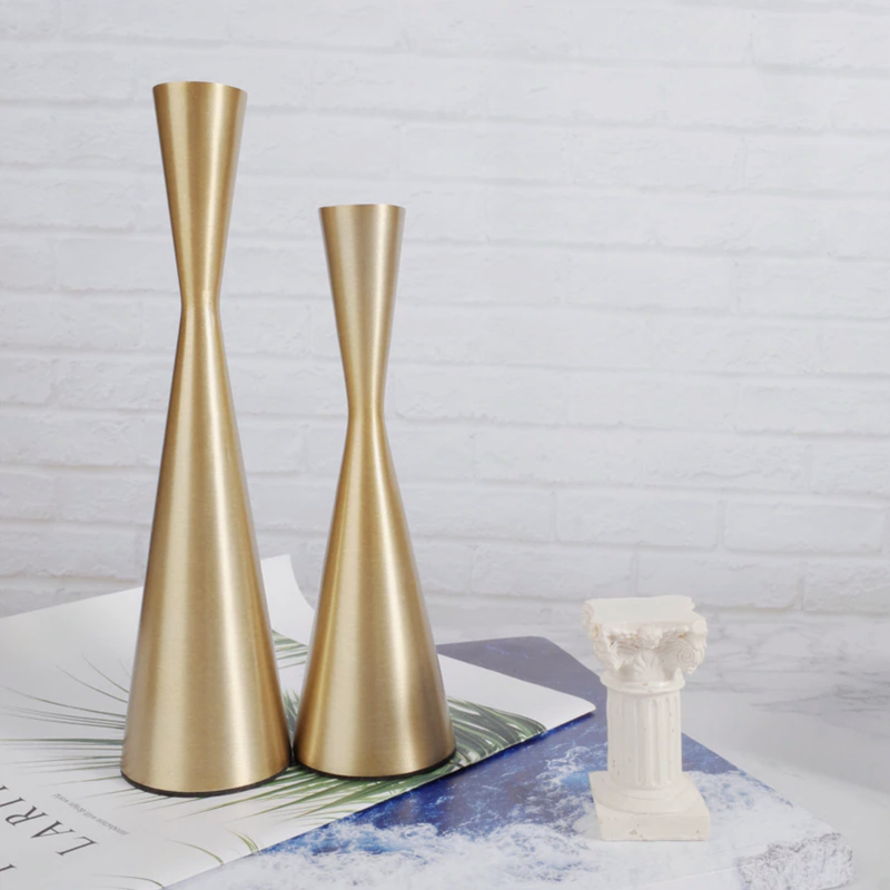 Brass Tower Retro Candle Holders