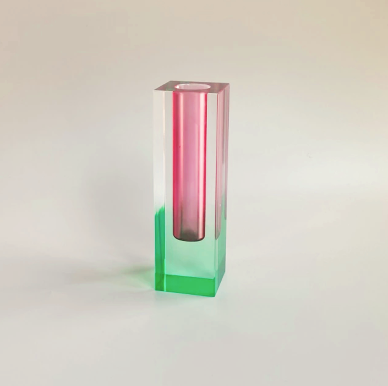 Modern Prism Acrylic Vase & Desktop Organizer