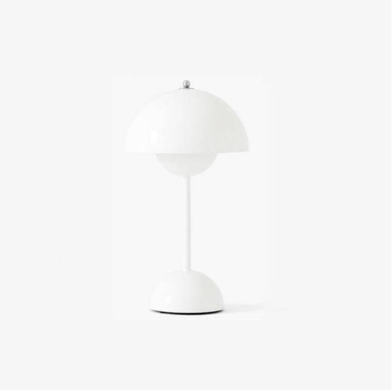 Mini Flowerpot Cordless Table Lamp Danish Designer Retro Battery Rechargeable Dining Table Lamp