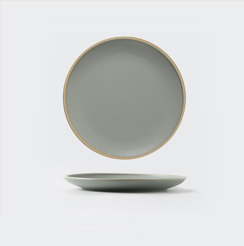 stoneware ceramic dinner plate natural texture dishwasher safe