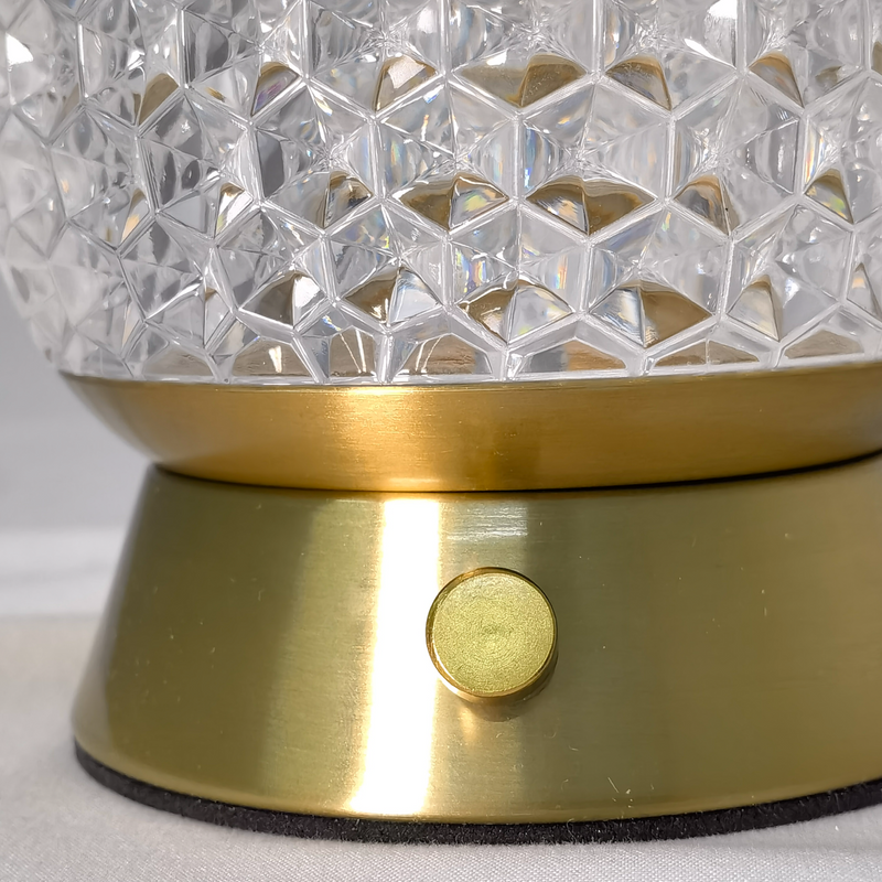Sparkle Cordless Table Lamp Round Glitz Battery lamp