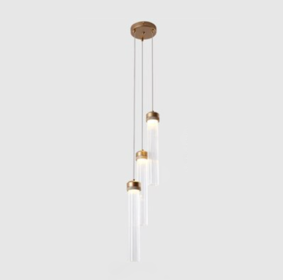Clear Tube Pendant Lamp