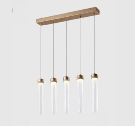 Clear Tube Pendant Lamp