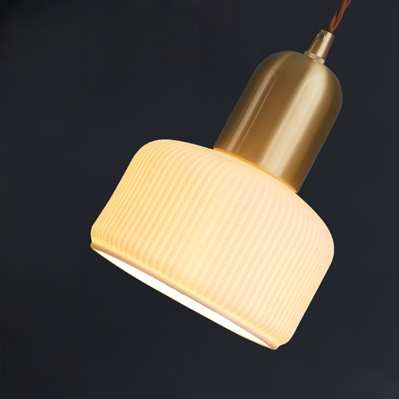Copper Ceramic Pendant Lamp