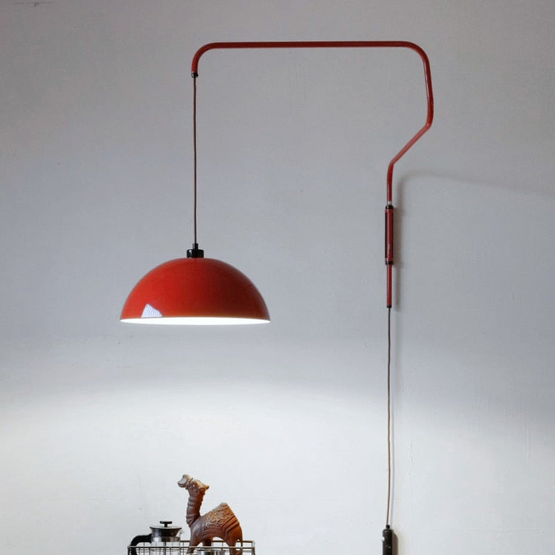 LED Arm Red Wall Lamp for Living/Dining Room 