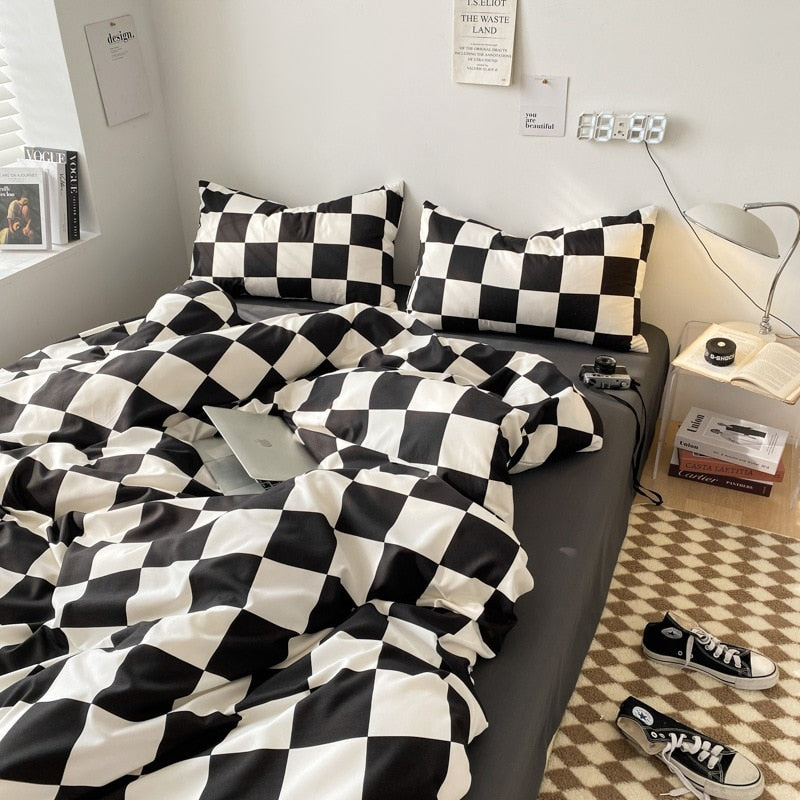 Checkboard Bedding Set