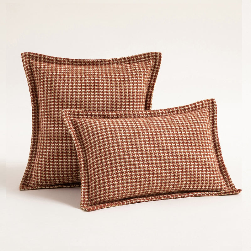 Square Fashion Houndstooth Lumbar Cushion For Sofa Cover Pillow