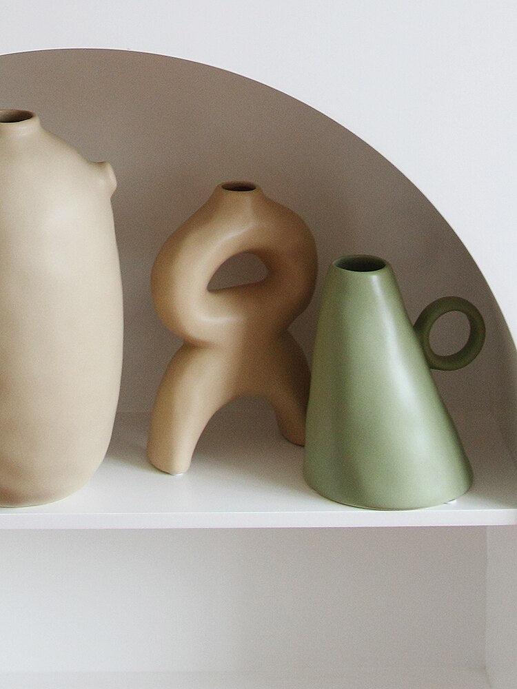 Earth Tones Handmade Ceramic Vase