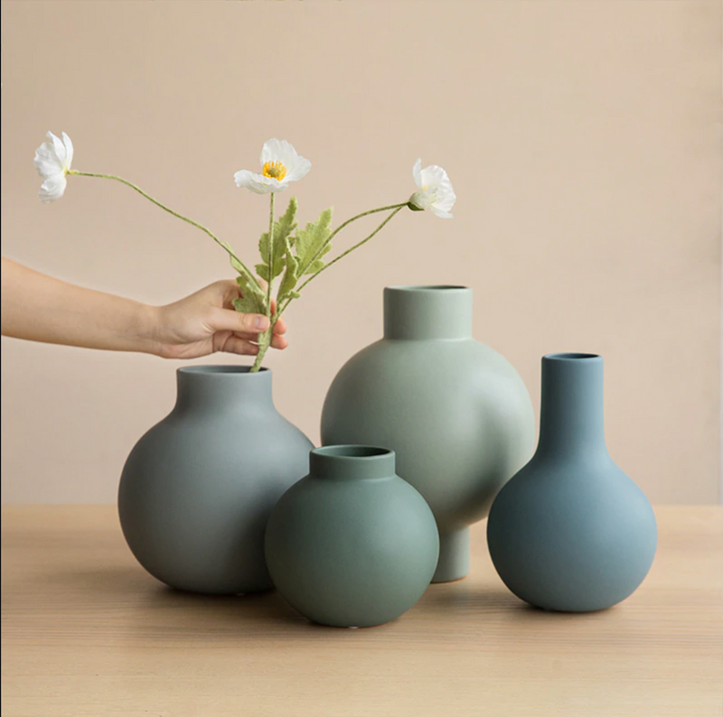 Vase en céramique nuances de bleu - Vente finale