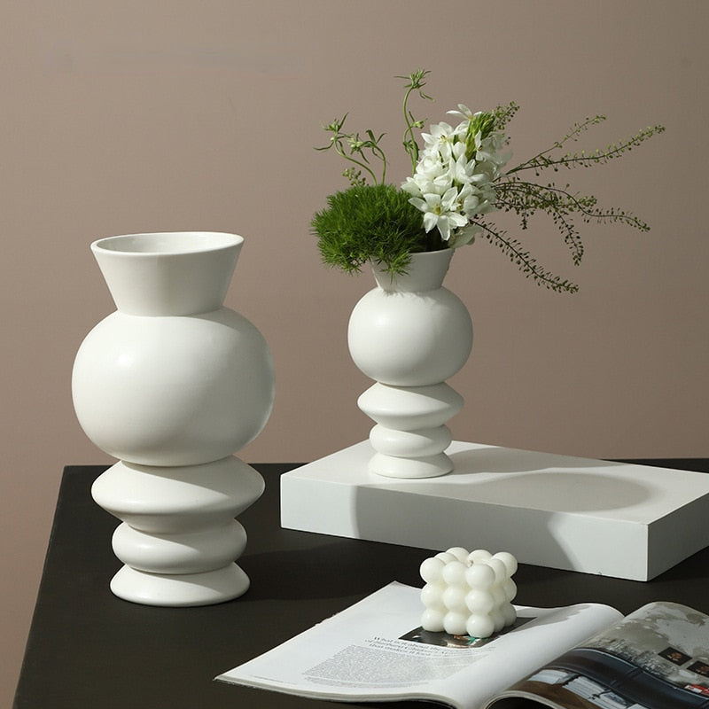 Modern Round Porcelain ceramic vase