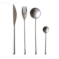 stainless steel metal cutlery set