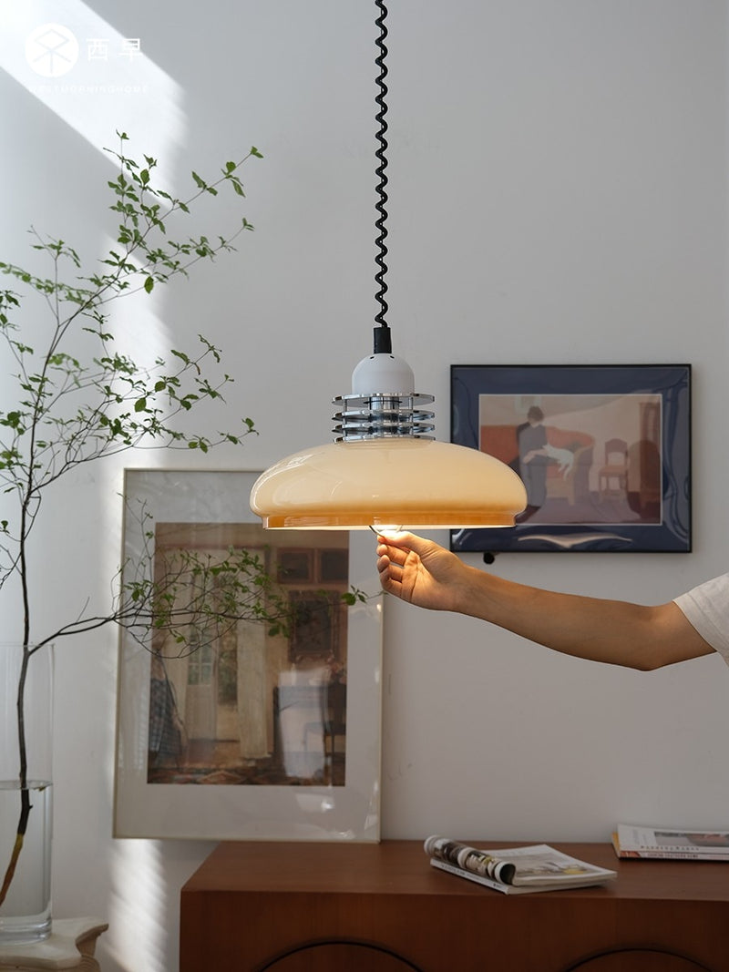 Simone Retractable Retro LED Pendant Light