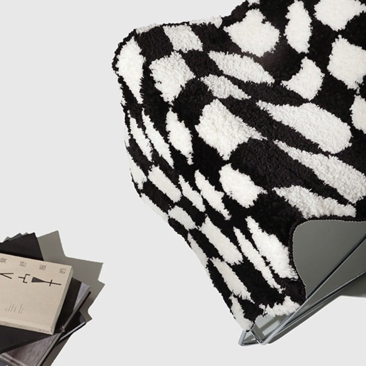 Sketch Checks Tufted Bath Mat