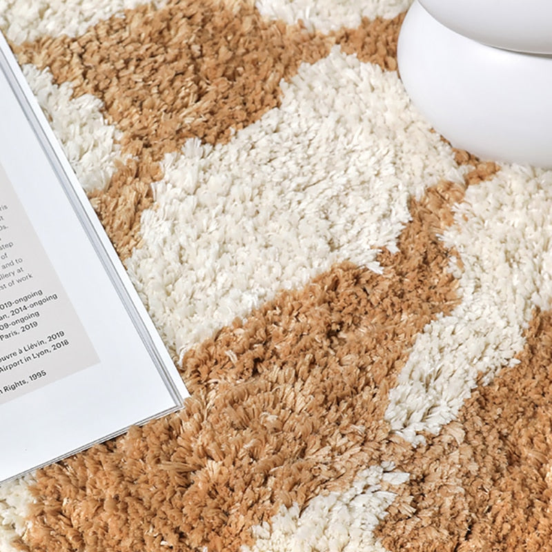Sketch Checks Tufted Bath Mat