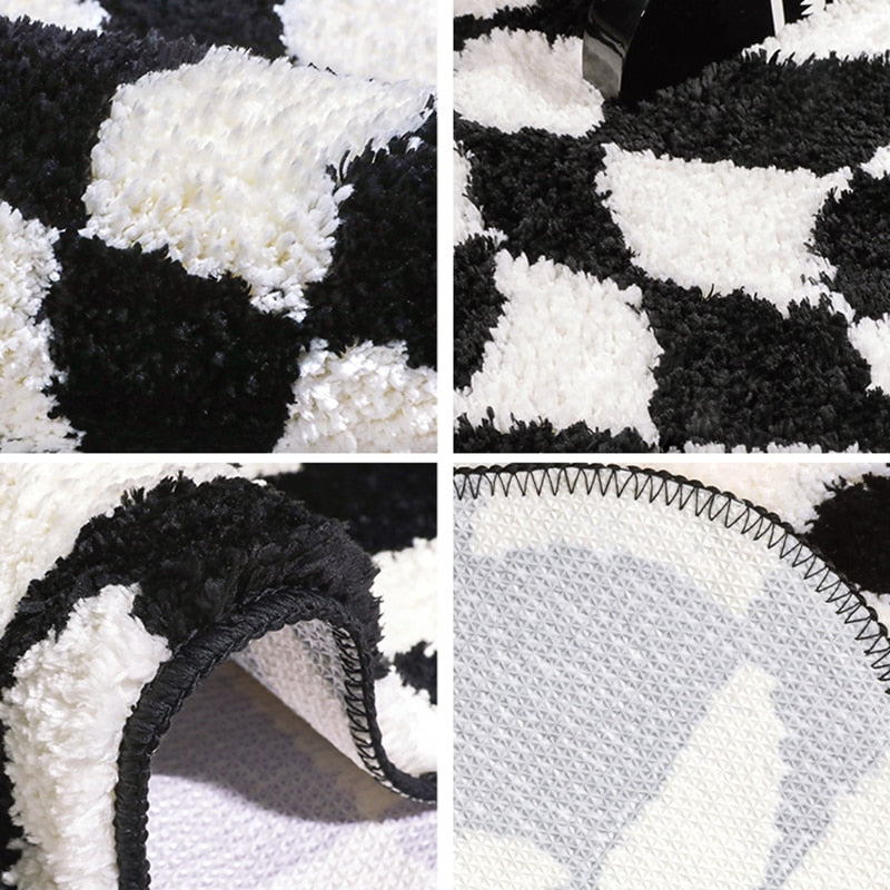 Sketch Checks Tufted Bath Mat