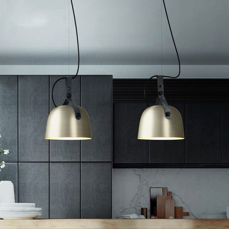 Sonoma Metal & Leather LED Pendant Light