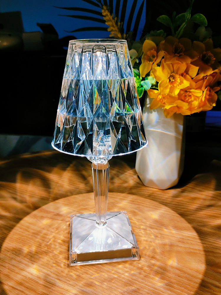 Round Crystal Desk Lamp